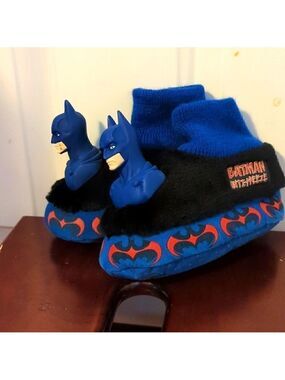 Batman Slippers Toddler Size 7 8 Vintage